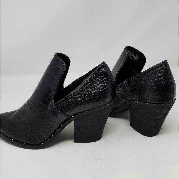 Very J New Black Ankle Booties Western comfortable Women Size 10 New without Box - Picture 12 of 12